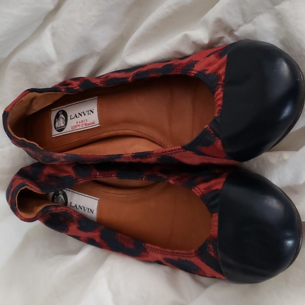 Lanvin ballet captoe flat